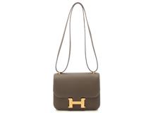 HERMES　エルメス　バッグ　コンスタンス3・ミニ　ミロワール　エトゥープ/GP金具　ヴォー・エプソン　W刻印【431】2143000737250