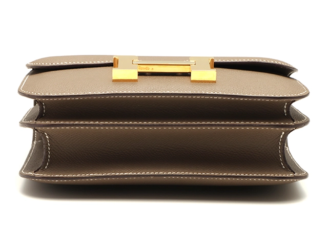 HERMES　エルメス　バッグ　コンスタンス3・ミニ　ミロワール　エトゥープ/GP金具　ヴォー・エプソン　W刻印【431】2143000737250