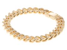 JEWELRY ノンブランドジュエリー ブレスレット K18イエローゴールド ダイヤモンド 合計1.14ct 2面 重さ約76.2g【472】SJ