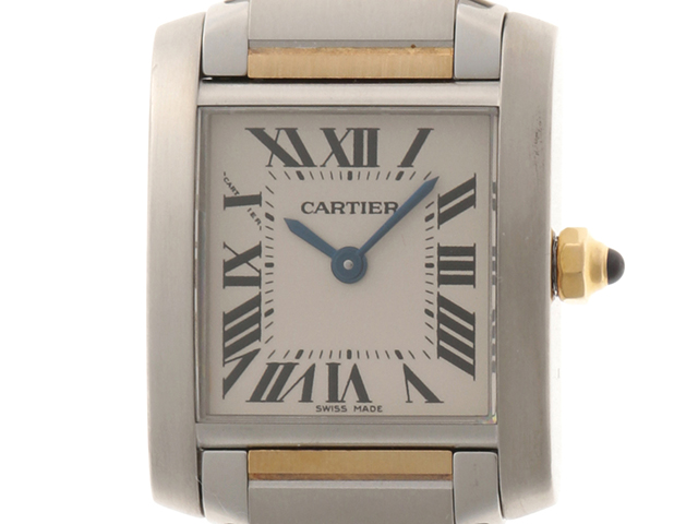 Cartier カルティエ タンクフランセーズSM W51007Q4 ホワイトローマ ...