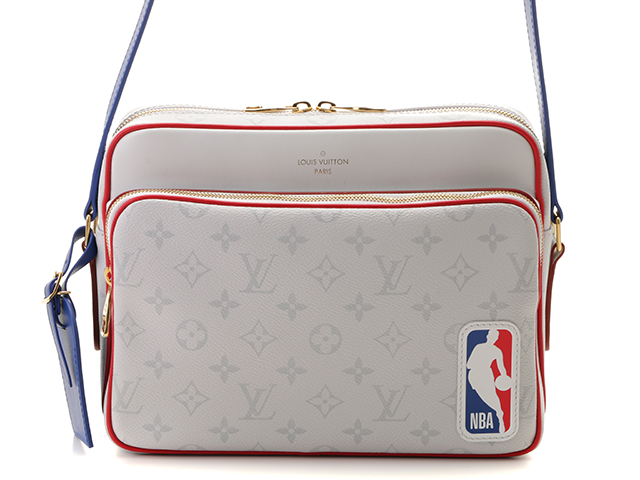 LOUIS VUITTON ルイ・ヴィトン LVXNBA ナイル・メッセンジャーPM M45583 モノグラム・キャンバス アンタークティカ  ショルダーバッグ NBAコラボ限定 TM2【472】