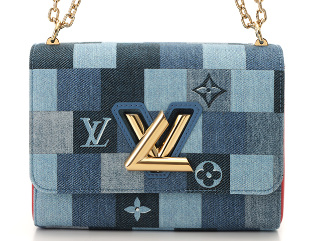 LOUIS VUITTON　ルイ・ヴィトン　ショルダーバッグ　ツイストMM デニム・モノグラム　デニム/ルージュ　M44994　　 2143100327801　【432】