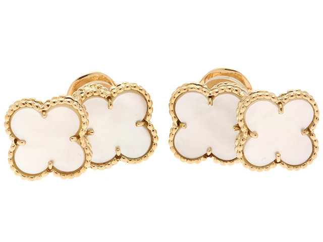 Van Cleef&Arpelsヴィンテージ アルハンブラ イヤリング ヴィンテージ アルハンブラ イヤリング 18K イエローゴールド