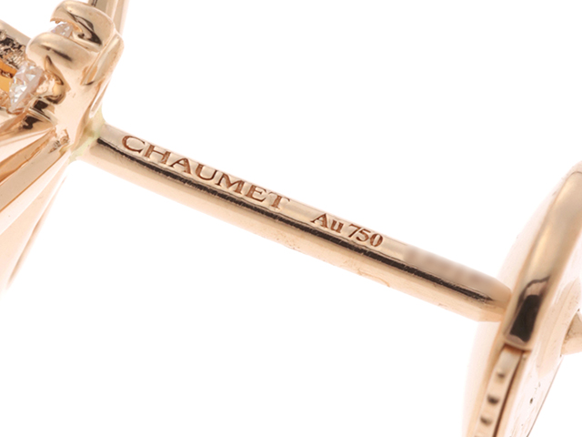 CHAUMET ショーメ アトラップモワ ピアス PG ピンクゴールド ピンクオパール 片方のみ 【460】