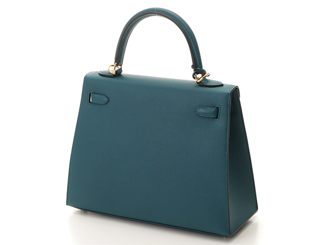 HERMES エルメス ケリー25 ハンドバッグ ヴェールヴォスフォール