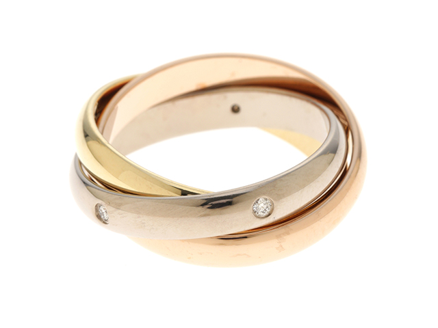 Cartier カルティエ トリニティ リング 指輪 3連 B4088500 3ゴールド 
