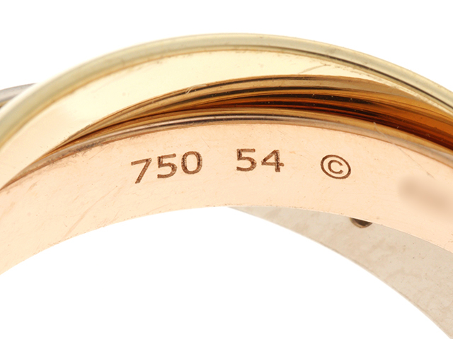 Cartier カルティエ トリニティ リング 指輪 3連 B4088500 3 Cartier カルティエ トリニティ リング 指輪 3連 B4088500 3