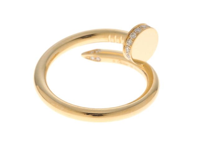 Cartier カルティエ 貴金属 指輪 ジュストアンクルリング イエローゴールド 7.3g ダイヤモンド サイズ55号 日本サイズ15号  【472】JH の購入なら「質」の大黒屋（公式）