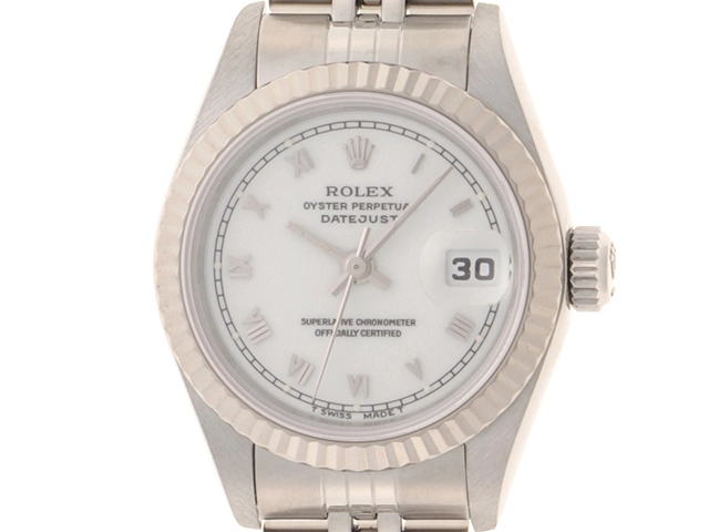 ロレックス ROLEX 69174 T番(1997年頃製造) ホワイト レディース 腕時計