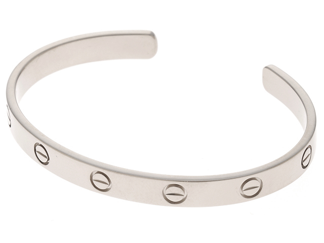 CARTIER カルティエ ラブオープン ブレスレット ホワイト