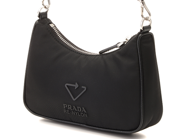 PRADA ショルダーバッグ プラダ ナイロン ブラック 三角ロゴ 黒