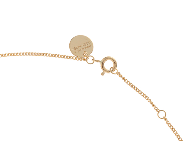 PRADA プラダ ロゴネックレス K18YG イエローゴールド 4.0g 【432】 の