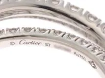Cartier　カルティエ　エタンセルドゥリング　K18WG　ダイヤモンド　約10.0g　#57（17号）　N4753257　指輪　【432】2143100362628
