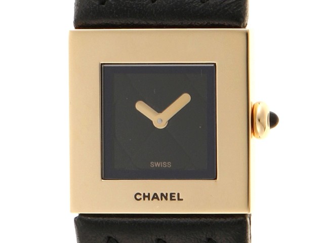 シャネル CHANEL マトラッセ H0009 ヴィンテージ レディース 腕時計 ブラック 文字盤 クォーツ ウォッチ VLP 90211578