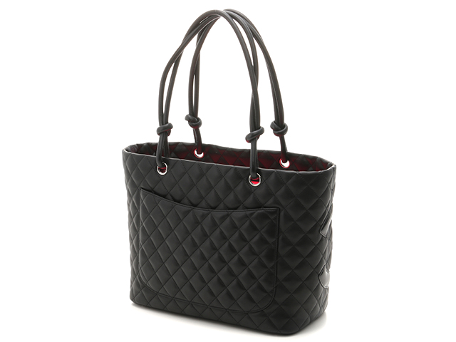 CHANEL シャネル トートバッグ カンボンラインラージトート ブラック 