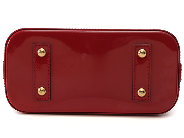 【美品】ルイヴィトン アルマ BB ポムダムール　ヴェルニ M91606 ルイ・ヴィトン モノグラム・ヴェルニ アルマBB ポムダムール