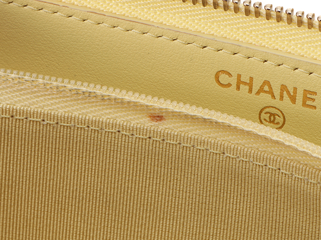 【24B 定番人気★】CHANEL 長財布 ロング ジップ イエロー 楽天市場】【財布】CHANEL シャネル バイカラー ココボタン
