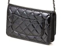 シャネル CHANEL マトラッセ チェーンウォレット パテントレザー ブラック シルバー 2143100374287 【432】  の購入なら「質」の大黒屋（公式）