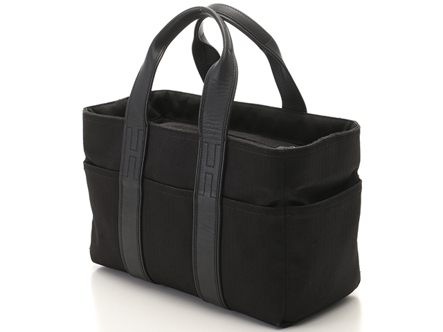 HERMES エルメス アカプルコPM ブラック ナイロンキャンバス 【431