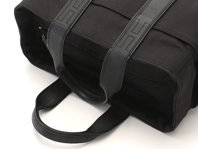 HERMES エルメス アカプルコPM ブラック ナイロンキャンバス 【431