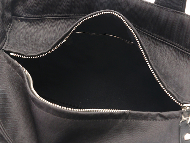 HERMES エルメス アカプルコPM ブラック ナイロンキャンバス 【431