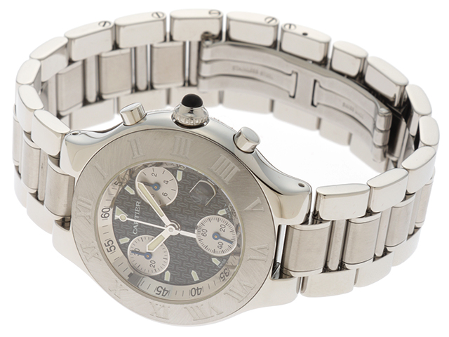 Cartier カルティエ 時計 マスト21 クロノスカフ W10172T2 SS