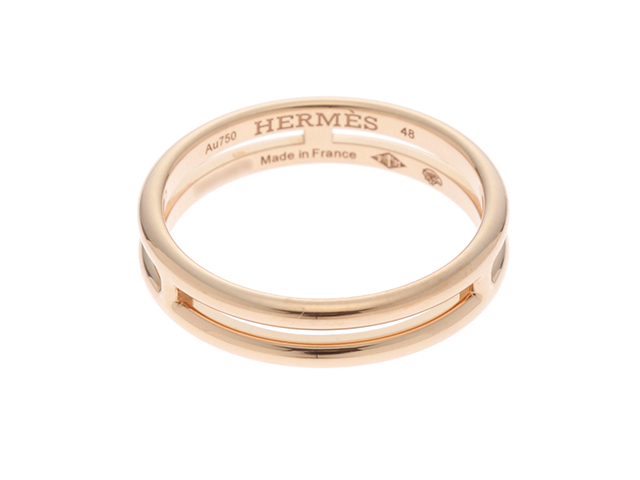 HERMES エルメス アリアンヌ リング K18PG ピンクゴールド 約2.7g #48【432】2143100407497 の購入なら「質