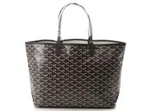 GOYARD ゴヤール サンルイPM トートバッグ PVC/カーフ ブラック STLOUIPMLTY01CL01P【431】  の購入なら「質」の大黒屋（公式）