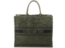 Dior　ディオール　ブックトート　キャンバス　カーキ　カモフラージュ　【431】