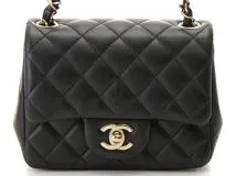 CHANEL シャネル ミニマトラッセチェーンショルダー ブラック/G金具