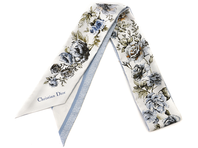 Dior ディオール スカーフ ミッツァ DIOR GRANVILLE ホワイト ライト