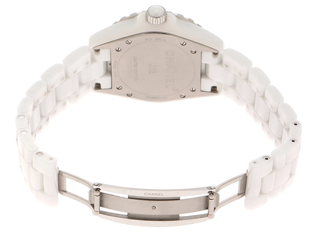 CHANEL　シャネル　J12･ピンクライト･世界限定1200本　セラミック　自動巻き　レディース　腕時計（2143100416420）【200】C