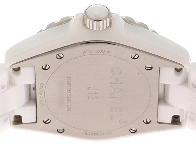 CHANEL　シャネル　J12･ピンクライト･世界限定1200本　セラミック　自動巻き　レディース　腕時計（2143100416420）【200】C