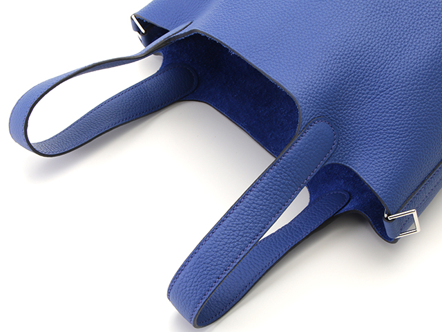 HERMES エルメス ピコタンロックPM U刻印 ブルーロワイヤル/SV