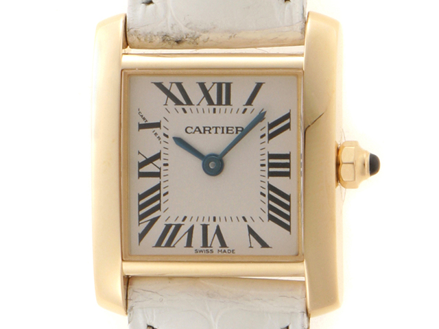 Cartier カルティエ タンクフランセーズSM W5000256 YG/革