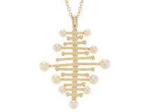 MIKIMOTO　ミキモト　ネックレス　K18　イエローゴールド　パール　約15.6g【430】2143100425682