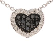 Pontevechio　ポンテヴェキオ　ネックレス　ホワイトゴールド　ブラックゴールド　ダイヤモンド0.15ct　ブラックダイヤモンド0.12ct　【432】2143100426979