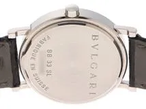 BVLGARI　ブルガリ　時計　ブルガリ ブルガリ  BB33SL　クオーツ　ボーイズ　SS/革　ブラック　2143100427532【430】