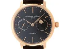 FREDERIQUE CONSTANT フレデリックコンスタント スリムラインムーンフェイズマニファクチュール FC-702G3S4 ステンレススチールローズゴールドプレート レザーベルト 自動巻 オートマチック 【460】2143100428164