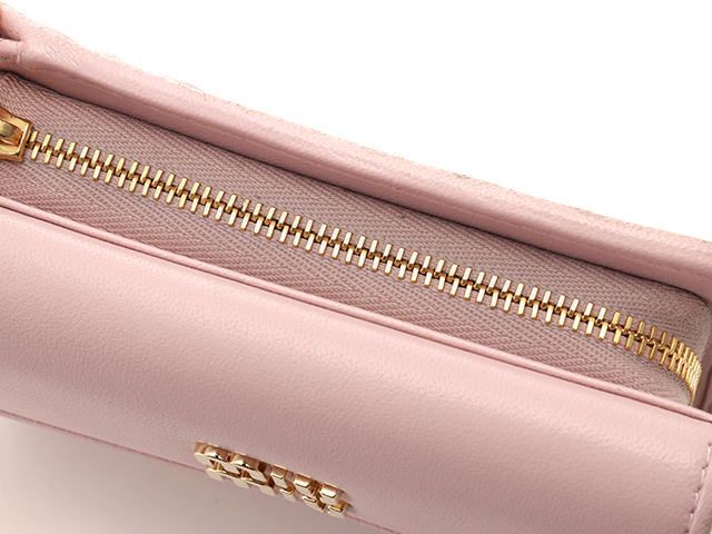 MIU MIU ミュウミュウ マテラッセ L型ZIP財布 ピンク カーフ