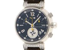 LouisVuitton　ルイ・ヴィトン　タンブール　ラブリーカップ　SS　クォーツ　ブラック　【434】2143100432086