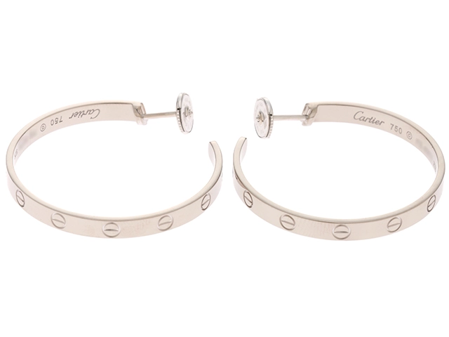 Cartier カルティエ ピアス ラブ フープ ピアス LOVE EARRINGS LOVE ...