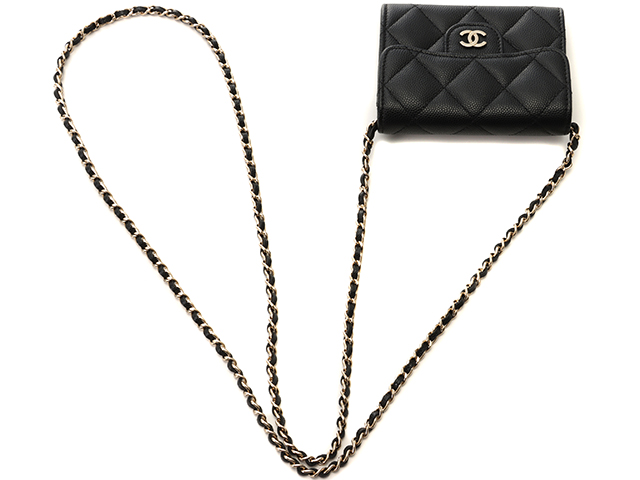 CHANEL シャネル クラシックミニチェーンウォレット AP0238