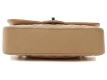 CHANEL シャネル マトラッセＷフラップチェーンショルダー ライトベージュ／ＳＶ キャビア A01112Y0158821209【430】2143100435247