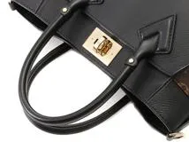ルイヴィトン モノグラム オンマイサイド ＭＭ ハンドバッグ ノワール オンマイサイド MM モノグラム ノワール ハンドバッグ レザー