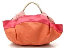 LOEWE ロエベ ナッパアイレ レザー オレンジ/ピンク