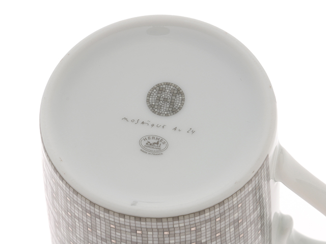 HERMES エルメス 食器 マグカップ モザイク・ヴァンキャトル HERMES エルメス 食器 マグカップ モザイク・ヴァンキャトル