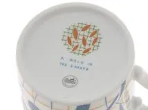 HERMES エルメス 食器　マグカップ　ウォーク・イン・ザ・ガーデン　P043031P　ホワイト／ブルー／オレンジ　300ml　ポーセリン磁器　未使用品【472】SJ