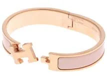 エルメス　HERMES　クリッククラック　ブレスレット　アクセサリー　ピンク エナメルブレスレット 《クリック・クラックH/グリッター》 - ピンク