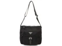 PRADA プラダ ショルダーバッグ ブラック ナイロン レザー B8994